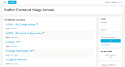 Desktop Screenshot of moodle.bluffton.noacsc.org